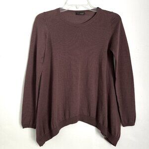 Peserico Italy Size EU 40/US 4 Wool Silk Cashmere Blend Sweater Dropped Sides